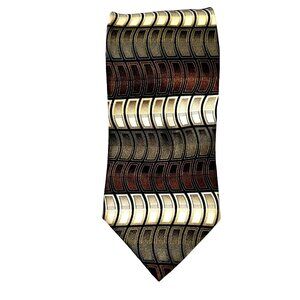 Vintage Haggar Silk Tie Multicolor Wavy Stripe Retro Quiet Luxury 61"x4"